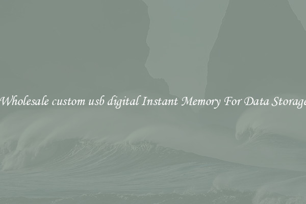 Wholesale custom usb digital Instant Memory For Data Storage