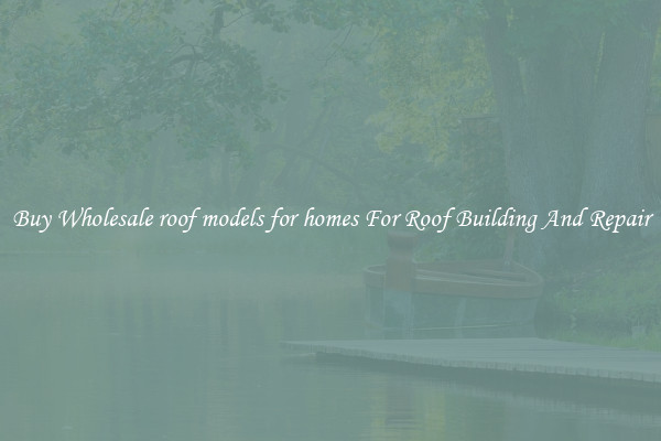 Buy Wholesale roof models for homes For Roof Building And Repair