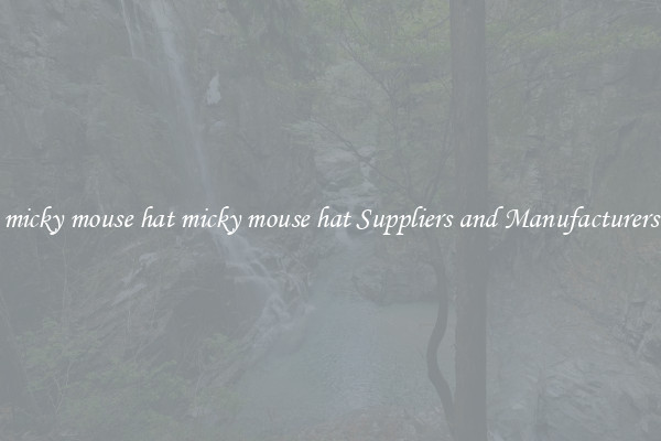 micky mouse hat micky mouse hat Suppliers and Manufacturers