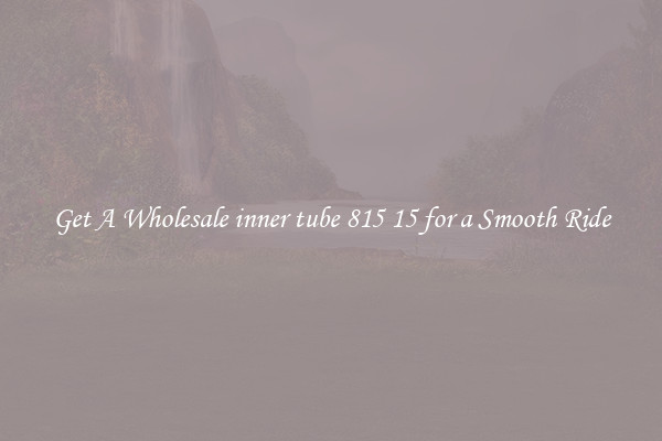 Get A Wholesale inner tube 815 15 for a Smooth Ride