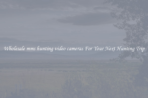 Wholesale mms hunting video cameras For Your Next Hunting Trip