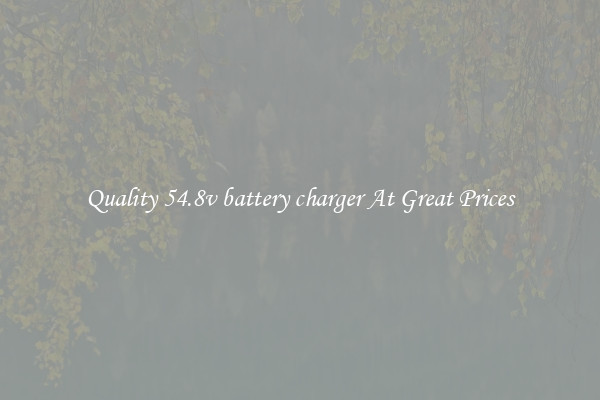 Quality 54.8v battery charger At Great Prices