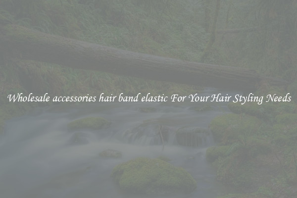 Wholesale accessories hair band elastic For Your Hair Styling Needs