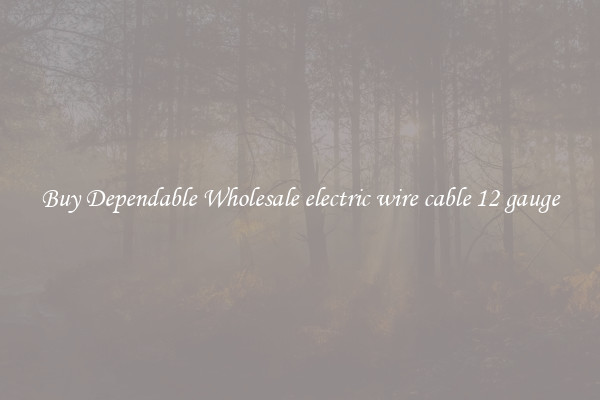 Buy Dependable Wholesale electric wire cable 12 gauge