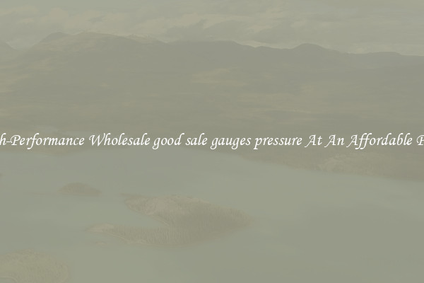 High-Performance Wholesale good sale gauges pressure At An Affordable Price 